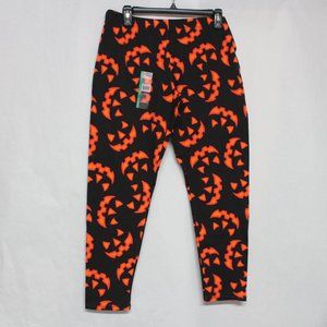 Juniors XL 15-17 No Boundaries Fun Jack o Lantern Halloween Ankle Leggings